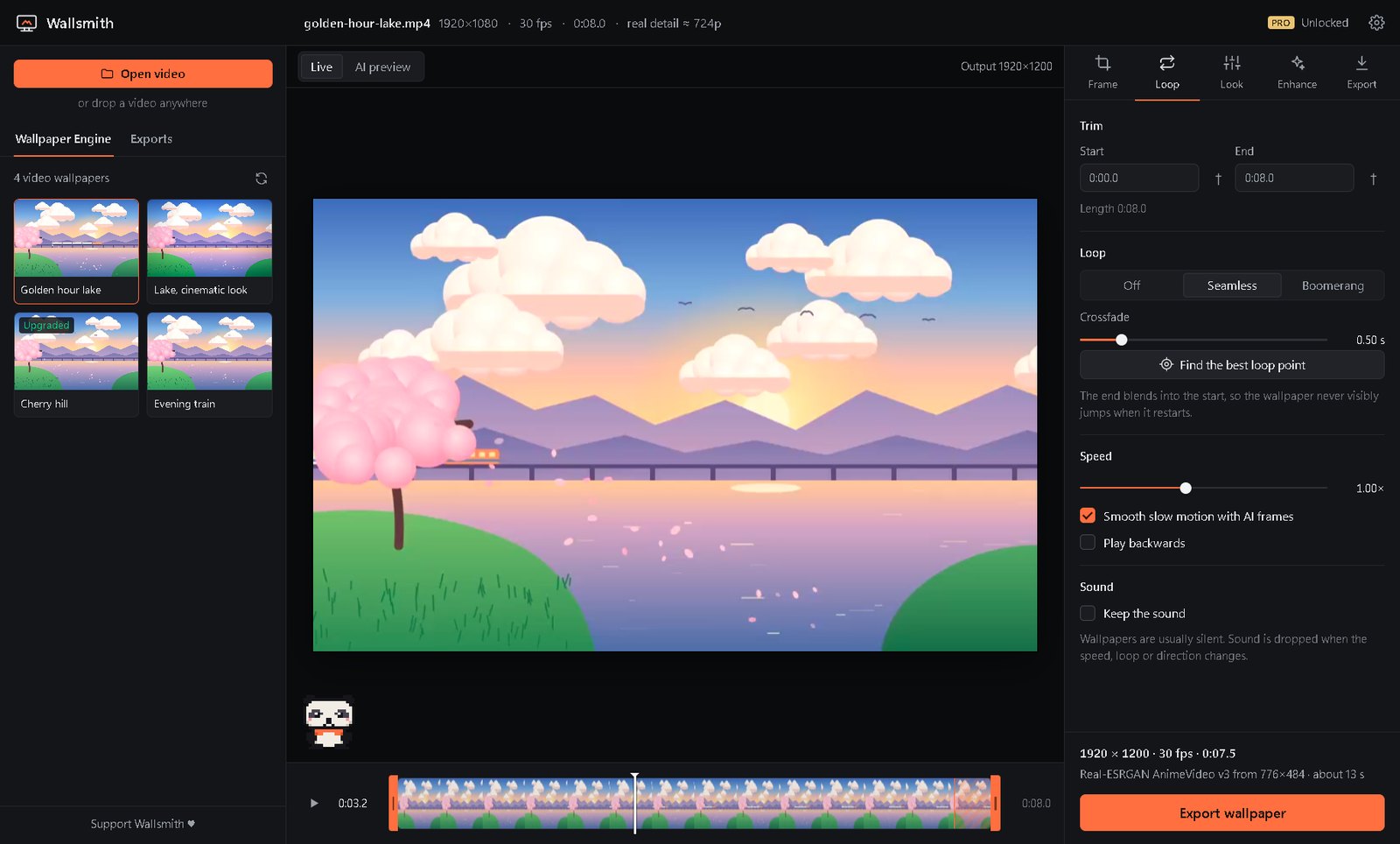 The Wallsmith editor