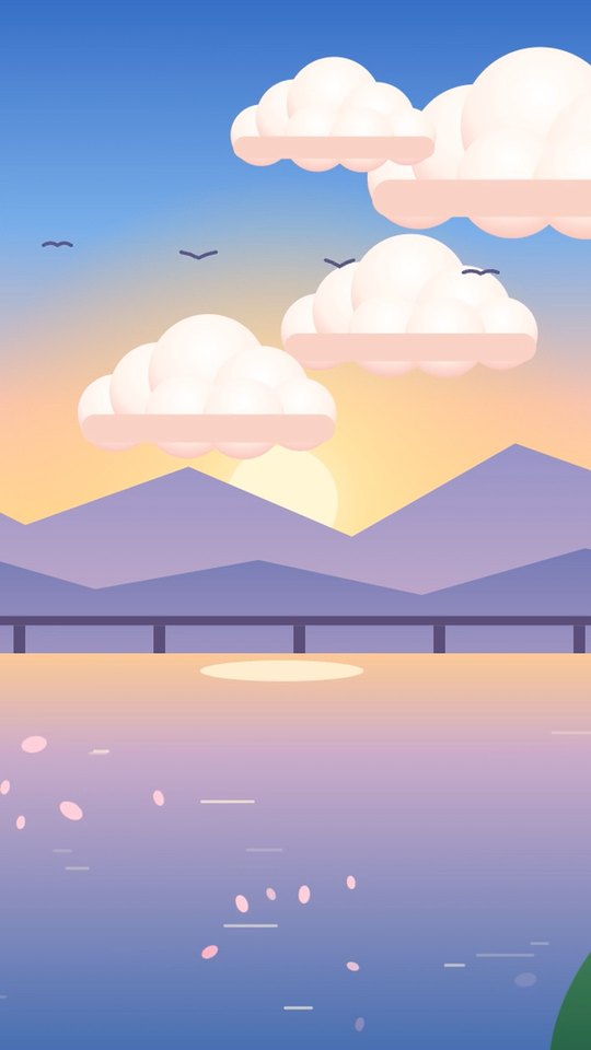 A 9:16 phone wallpaper cut from the wide scene